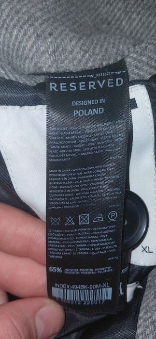 Płaszcz Reserved XL