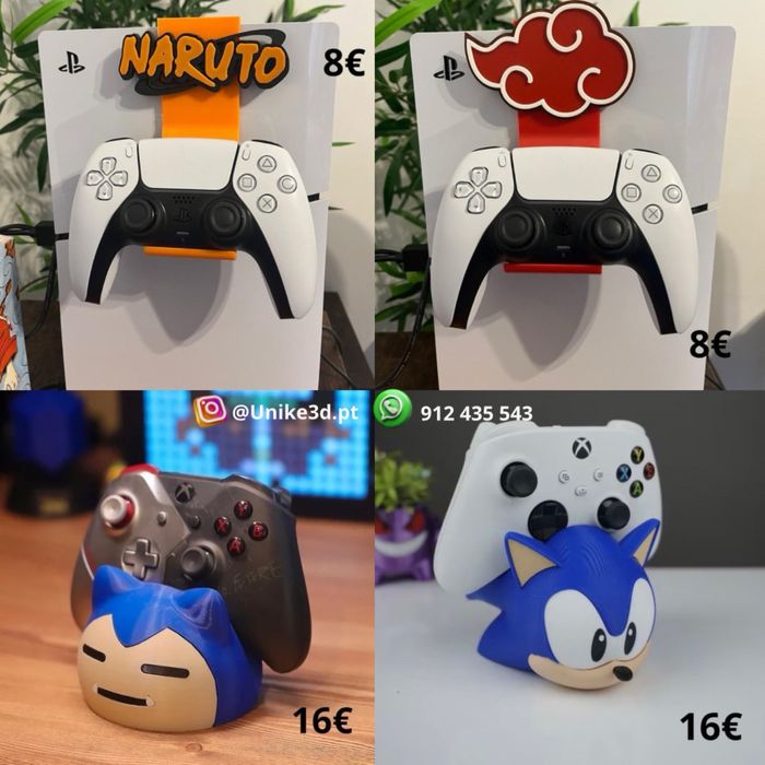 Suporte para comandos ps5, ps4, ps3