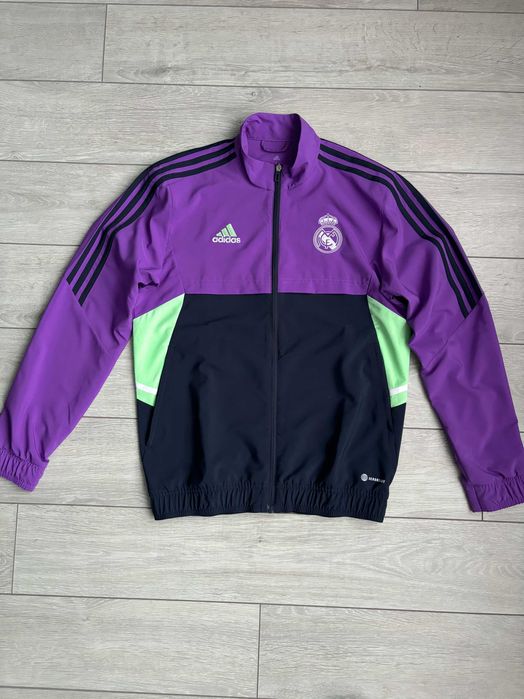 Real Madrid Adidas Football Soccer Size S С Розмір Адідас Реал Мадрид Чоловіча Спортивна Футбольна Кофта Олімпійка Мастелка Батнік Худі Светр Оригінал