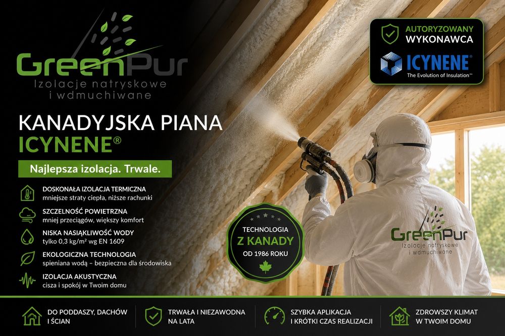 Ocieplanie Poddasza i Domu, Izolacje Pianą PUR, Celuloza