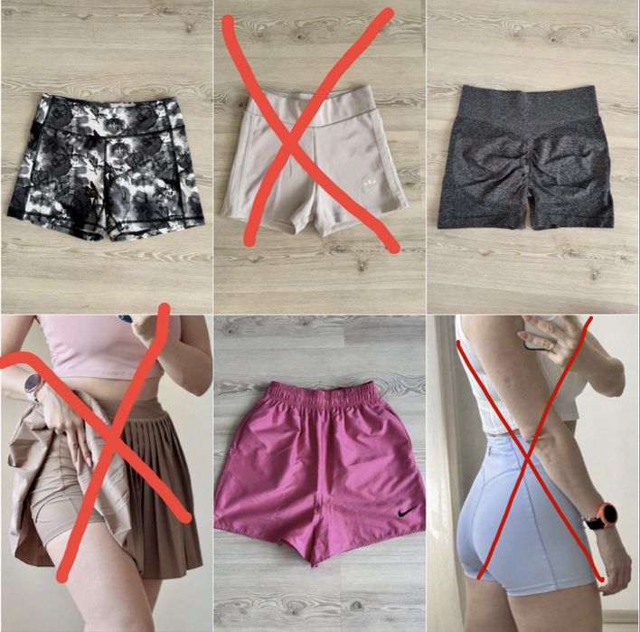 Жіночі спортивні шорти Adidas, Nike, Soc, Puma, Usa pro