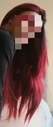 Peruca ruiva/beringela