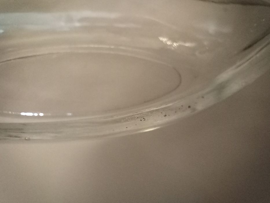 Ząbkowice szkło półmisek łódka Wikingów bezbarwna