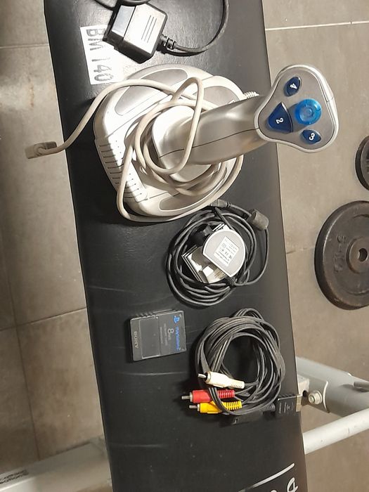 Volante, pedaleira e Joystick Ps2