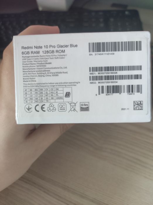Redmi Note 10 pro 6/128 Glacier Blue