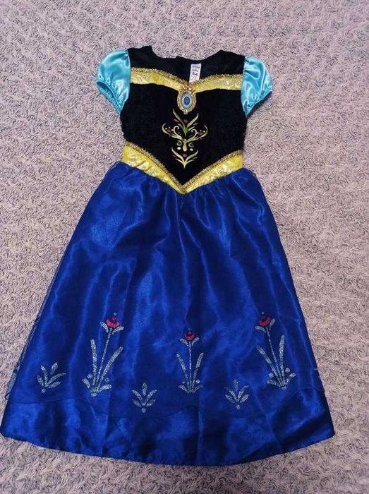 Карнавальный костюм анна холодное сердце 3-4-5, 5-6, 7-8, 8-9,9-10 лет