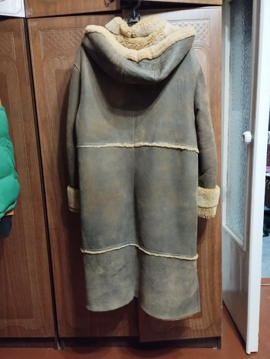 Дубленка женская коричневая