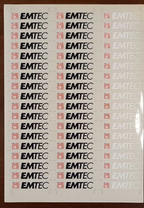 Наклейки EMTEC для аудио-, видеокассет