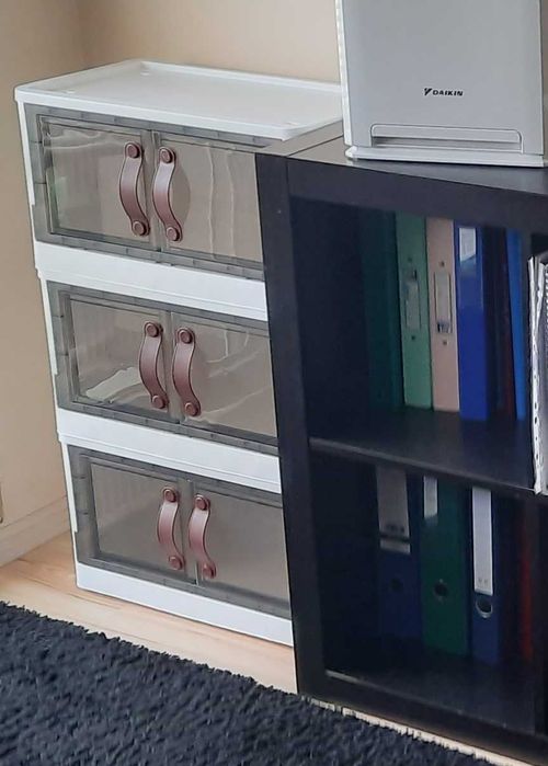 Plastikowy pojemnik magazynowy balkon łazienka