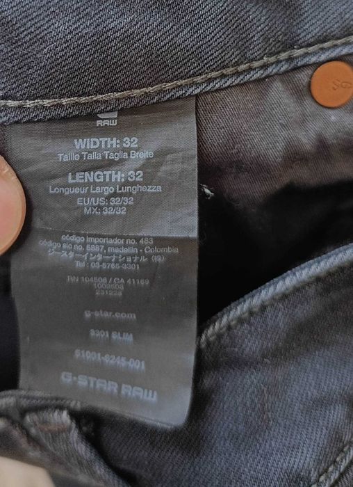 джинси G-Star RAW 3301 Slim W32 L32