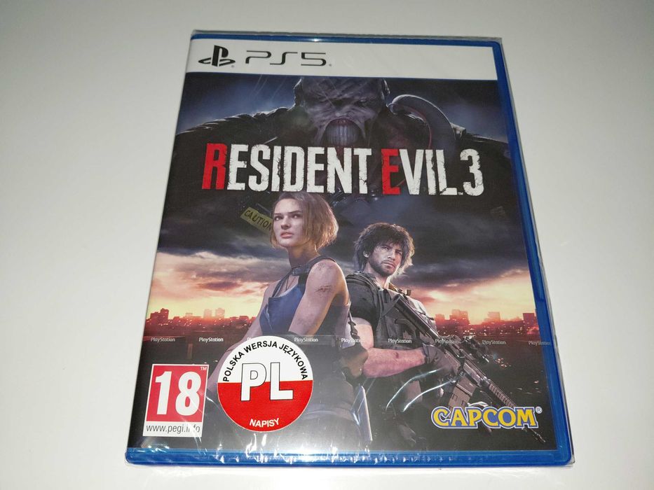 ps5 RESIDENT EVIL 3 gra po polsku , horrorek Nowa!