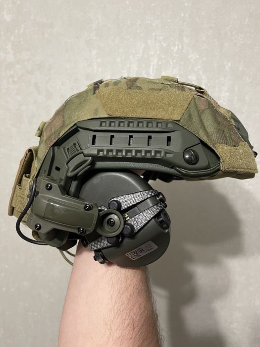 Навушники Sordin Supreme Pro-X Camo Green + кріплення Tеgris