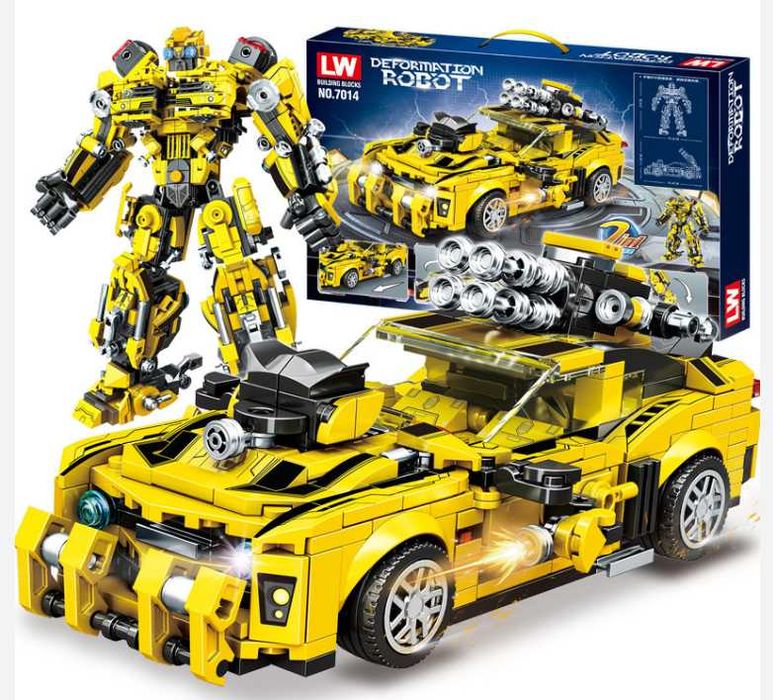 Конструктор робот-трансформер Бамблбі 2 в 1, 792 деталі