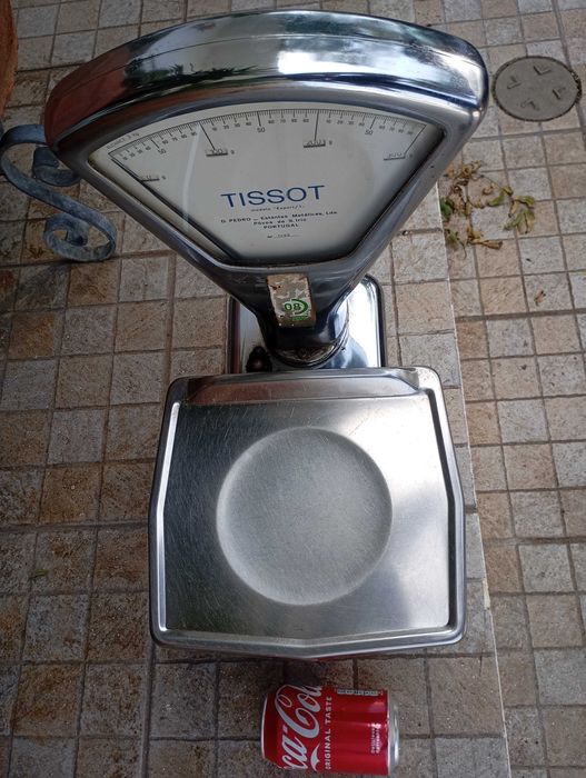 Pequena Balança Vintage Tissot Funcional e Calibrada Pesa Até 3 Kg.