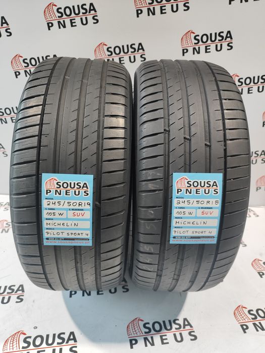 2 pneus semi novos 245-50R19 Michelin - Oferta dos Portes