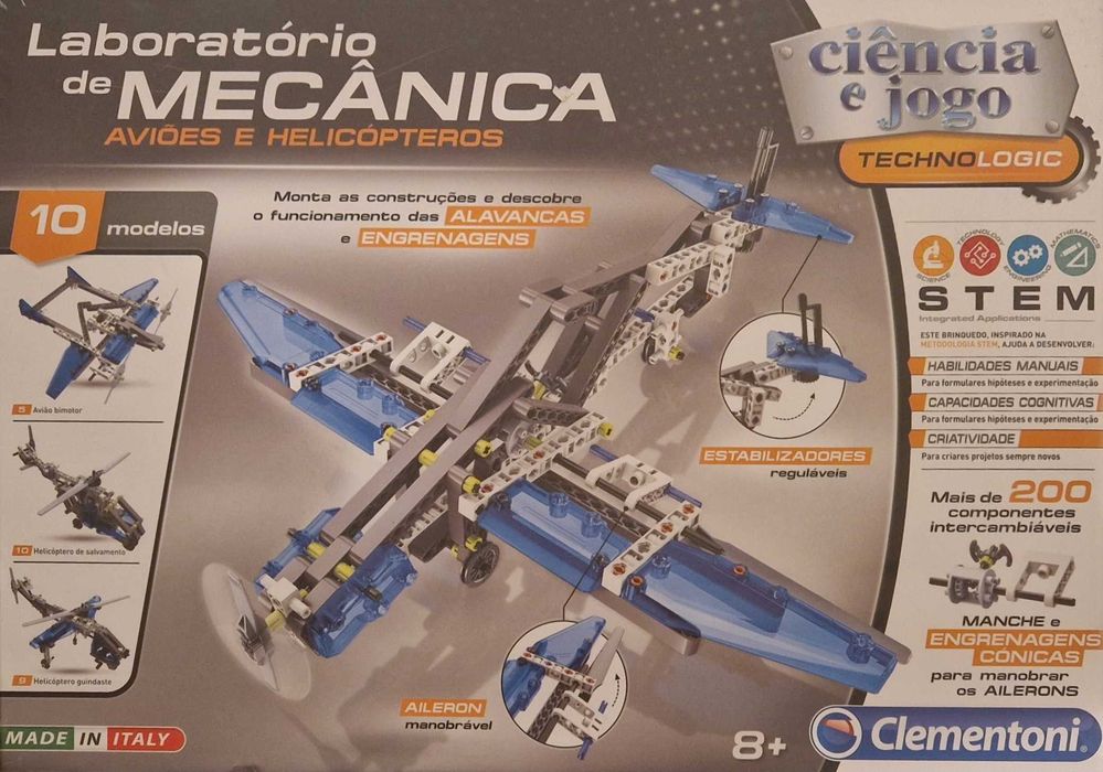 Jogo de construção - Laboratório de Mecânica – Aviões e helicópteros