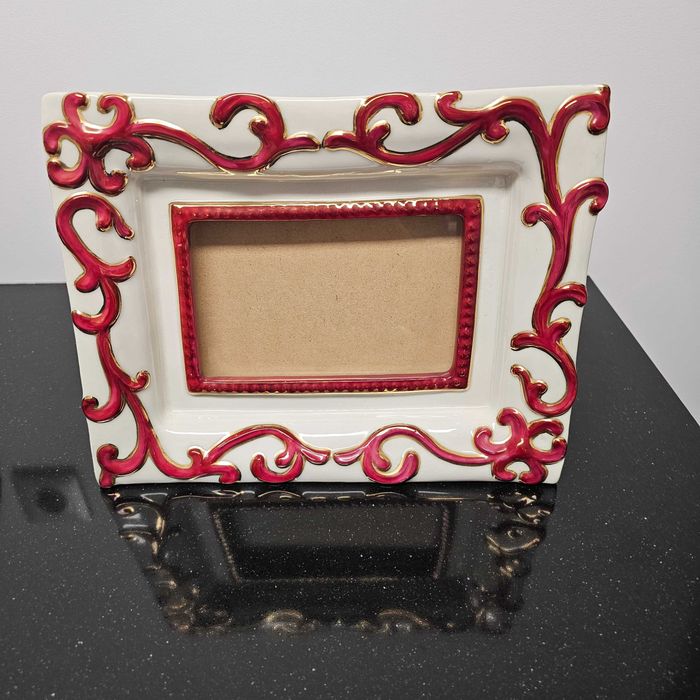 Moldura de Porcelana para Foto Pintada à Mão 20×14