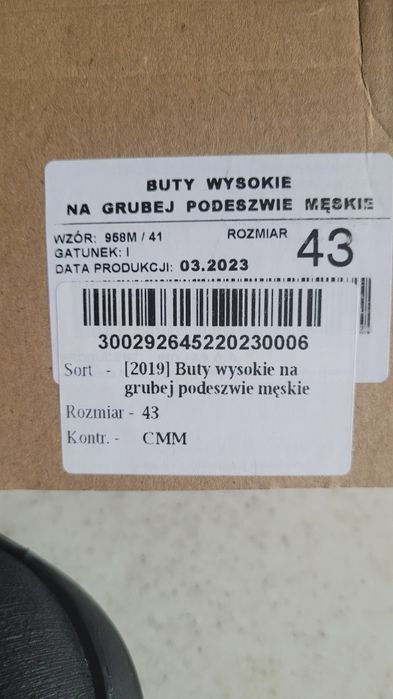 Buty wysokie Wojas  43