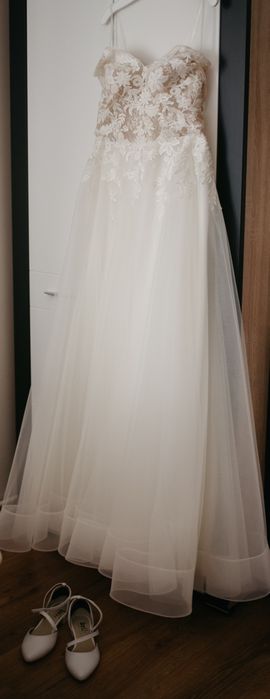 Suknia ślubna tiul lekka polecam