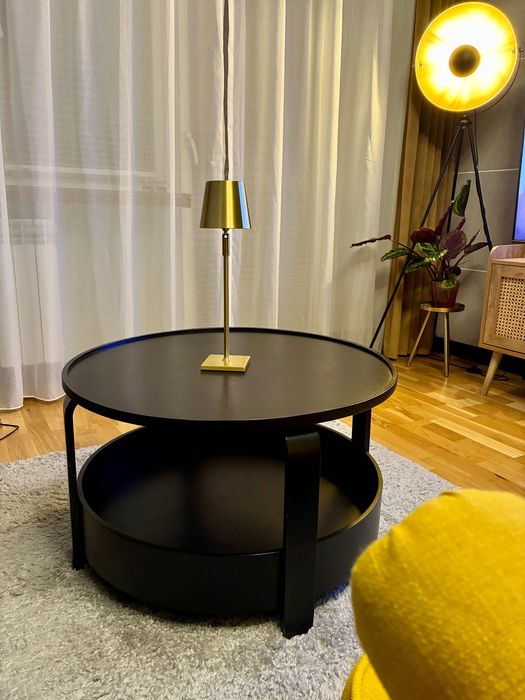 Stolik kawowy czarny, 70cm BORGEBY