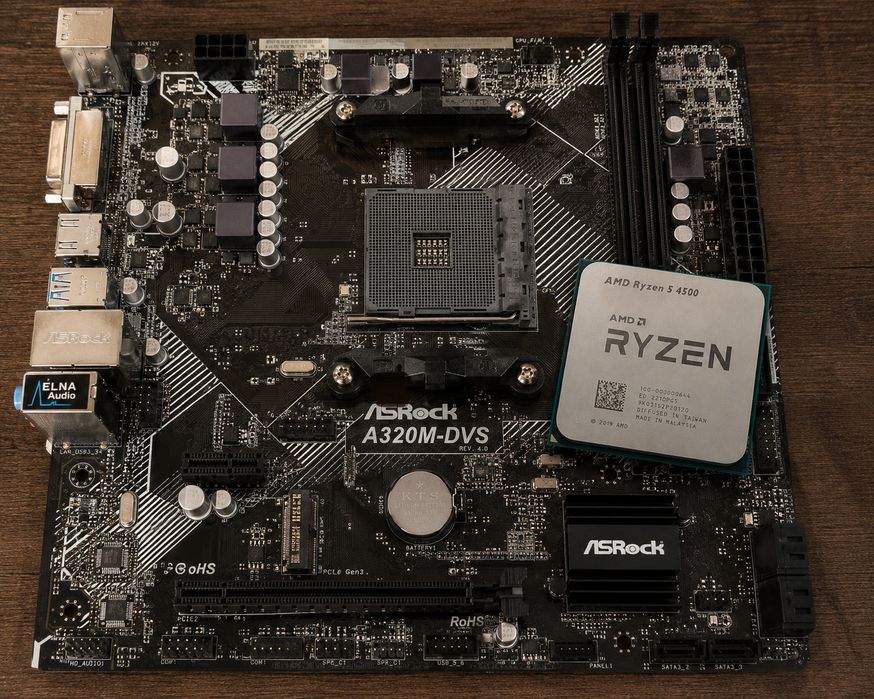Комплект AM4 Ryzen 5 4500 + ASRock A320M-DVS