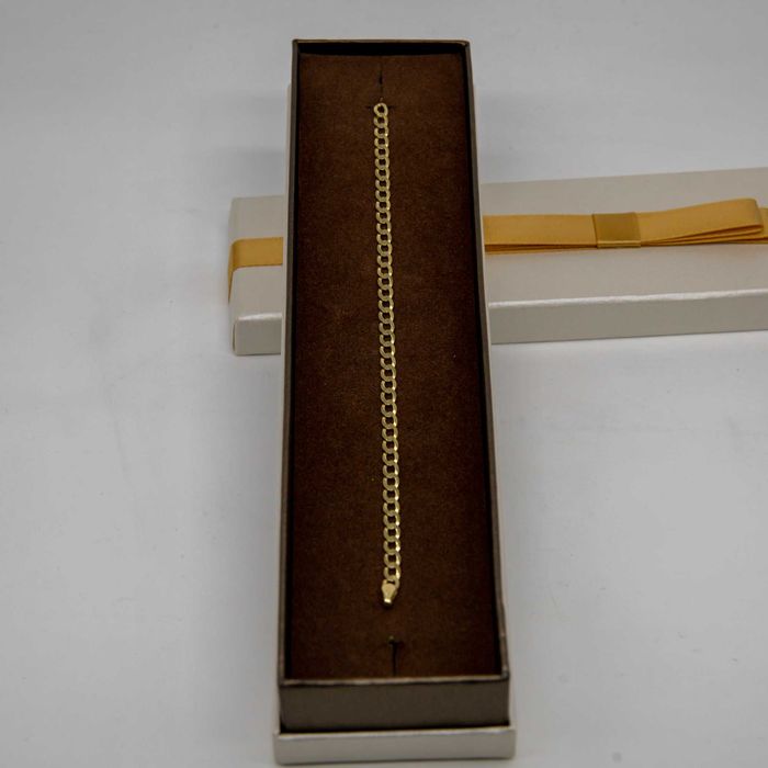 Złota bransoletka 585 3,45gram 21cm Pancerka Nowa PEŁNA WYSYŁKA GRATIS