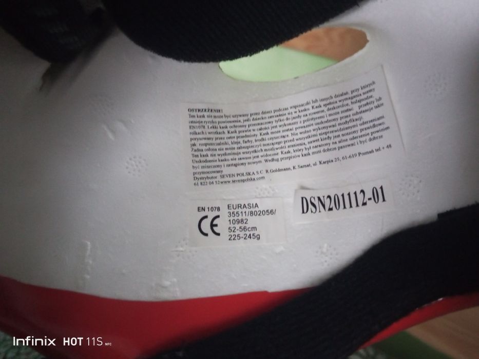 Kask rowerowy M dla chłopca