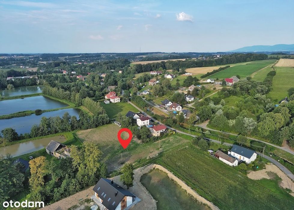 Działka budowlana 981 m² – 10 km od Bielska-Białej I Wszystkie MEDIA - Widok 4
