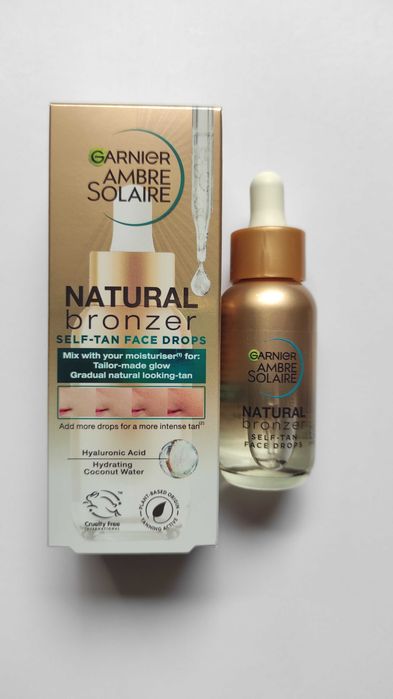 Kropelki samoopalające do twarzy Garnier Ambre Solaire Natural Bronzer