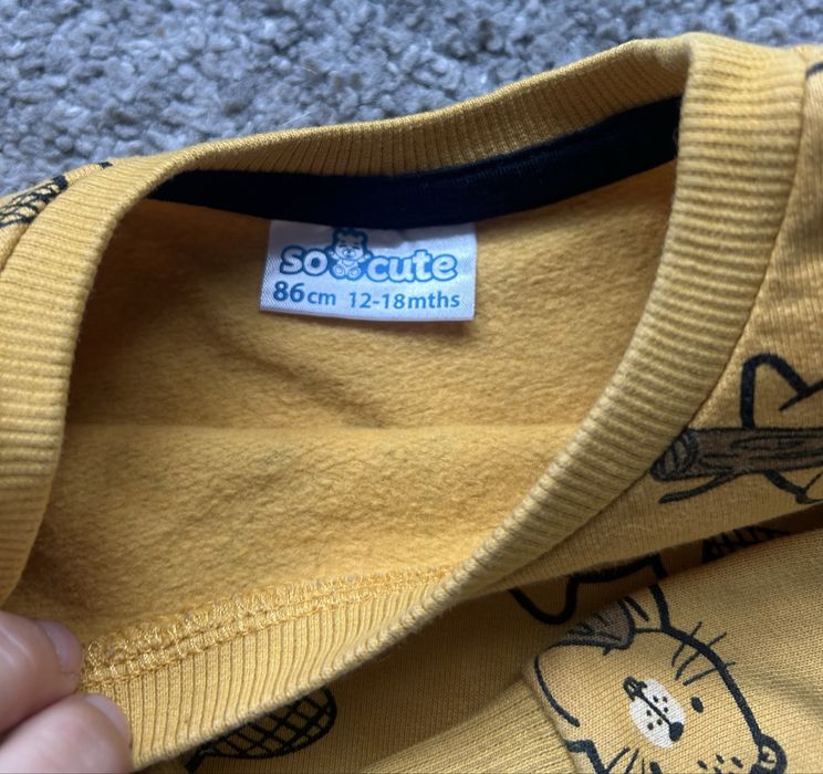 Musztardowy dres w bobry bawełniany 86, Pepco