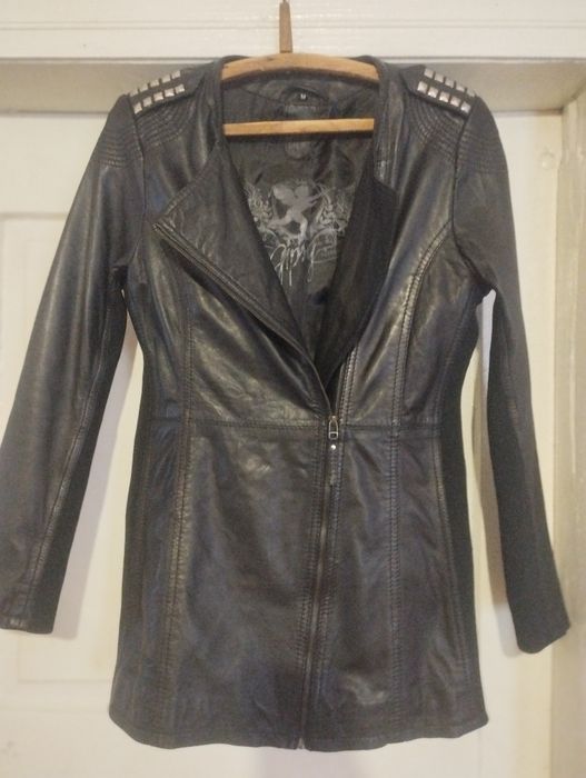 Вінтажна кожана куртка -плащ бренду GIPSY