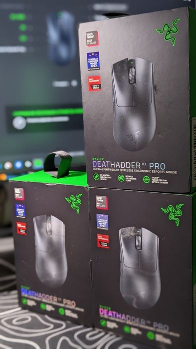 Миша Razer DeathAdder V3 PRO Wireless & Mouse Dock Black