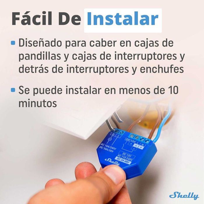 Shelly Plus 1 (Alexa e Google Home) (iOS e Android)