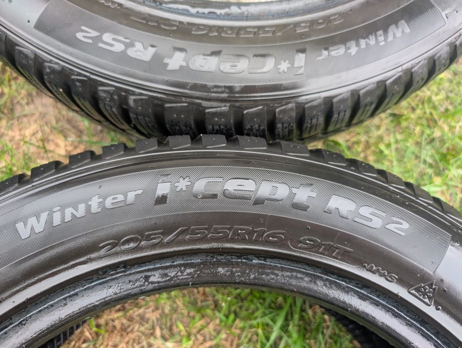 Komplet OPON HANKOOK WINTER ICEPT RS2 205/55R16 91T 2017r, bdb stan