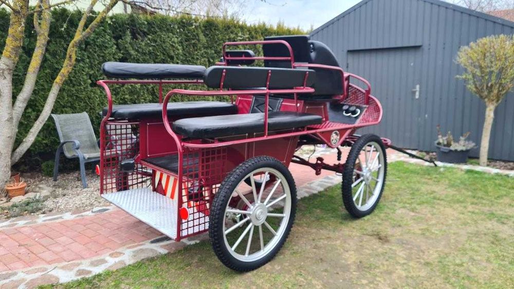 Bryczka konna Wagonetka Powóz Singiel - Para