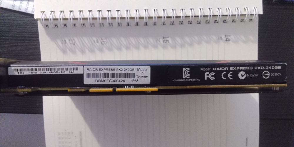 SSD NVME M2 / PCIe ROG 240G / SSD Dissipador