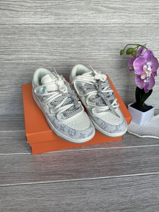 36-45 Nike SB Dunk x Louis Vuitton White Grey