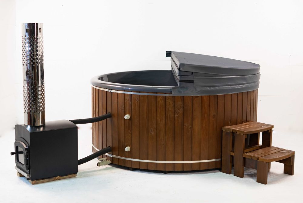 Чан на дровах з гідромасажем від виробника. Купіль з підігрівом.