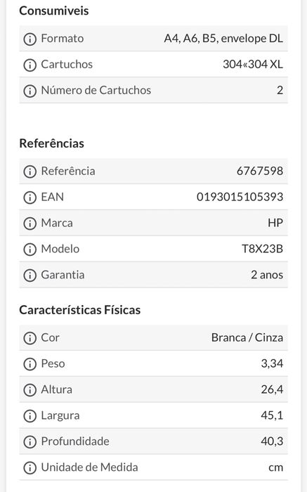 Impressora HP DeskJet 3762