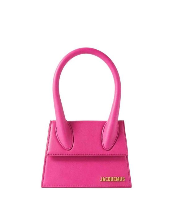 Сумка Jacquemus Le Chiquito Medium leather bag Neon Pink