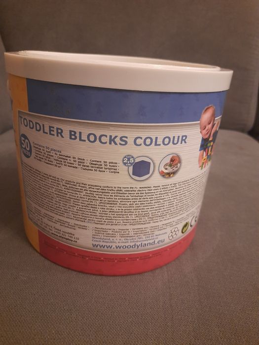 Klocki drewniane pudełko-sorter