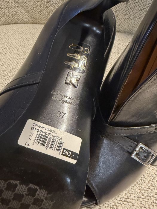 Botki KAZAR Nowe szpilka roz 37