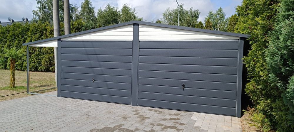 garaze blaszaki garaz 6x6 Plus wiatka