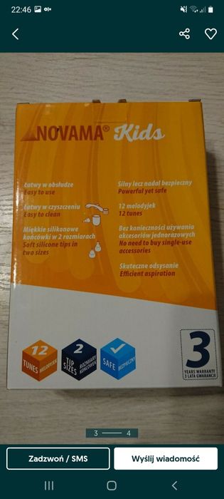 Aspirator do nosa do kataru elektryczny