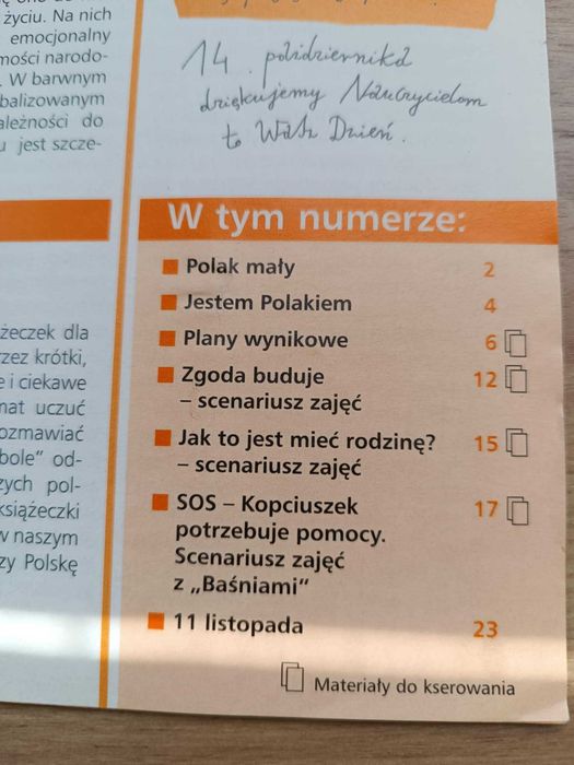 Pomagamy uczyć- 7 biuletynów Klubu Nauczyciela Wychowanie Przedszkolne