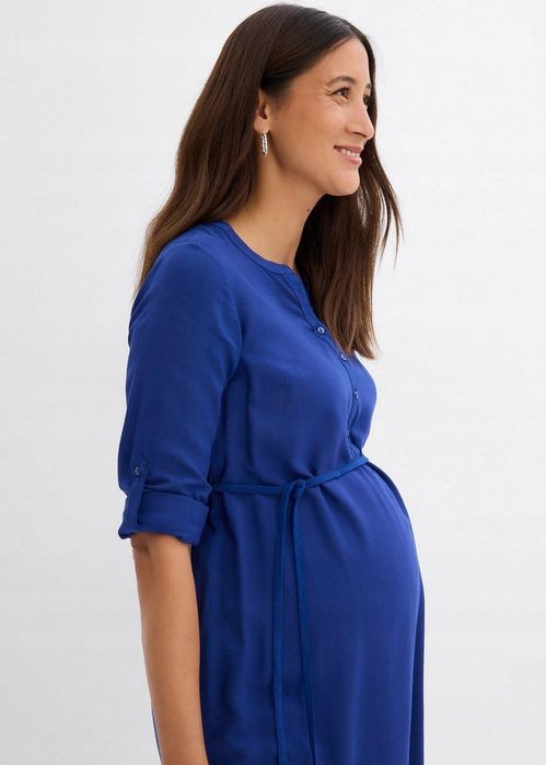 B.P.C tunika ciążowa i do karmienia piersią mini z wiskozy granatowa ^