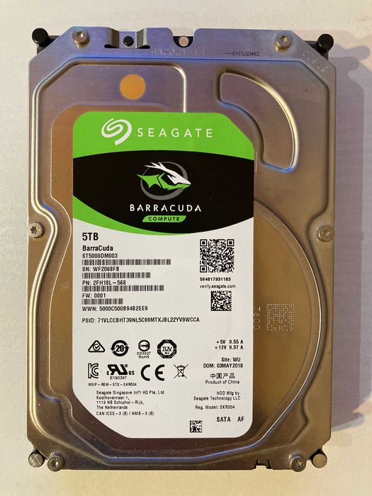 Dysk Seagate BARRACUDA komputerowy 5000GB 5TB SATA III 3,5"