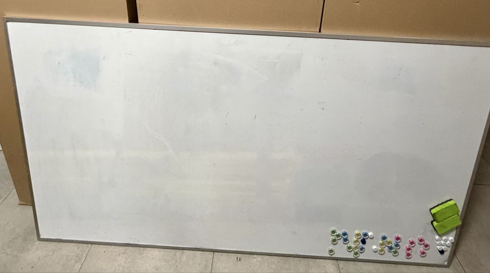200x100 DUŻA tablica magnetyczna suchościeralna szkolna + AKCESORIA !