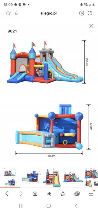 Dmuchaniec zjeżdżalnia zamek