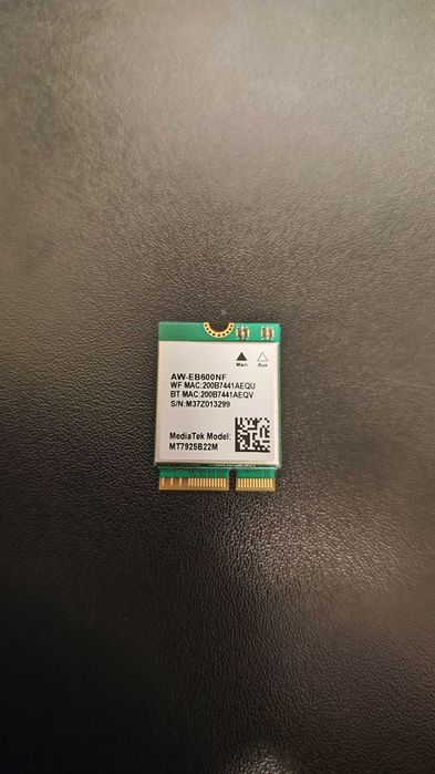 WiFi-карта MT7925 M.2  5400 Мбит трехдиапазонная 2,4 ГГц 5 ГГц 6 ГГц